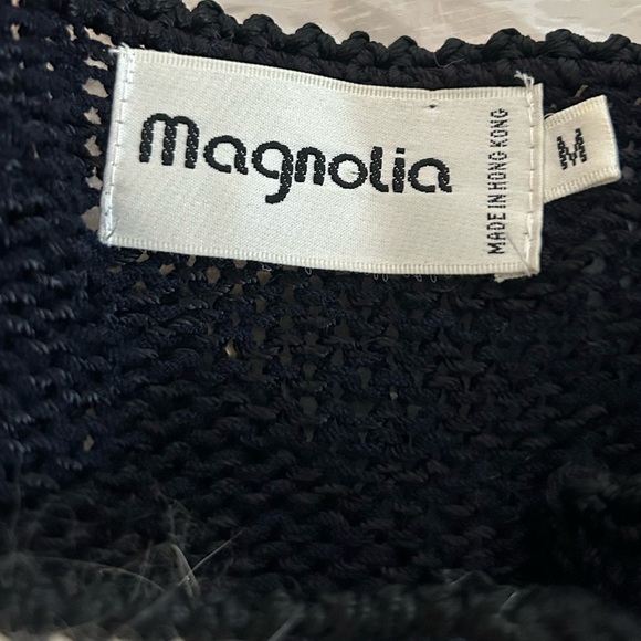 Magnolia Vintage Womens Cardigan Sweater Black Silver Beads Embellished 80’s Med - Picture 9 of 12